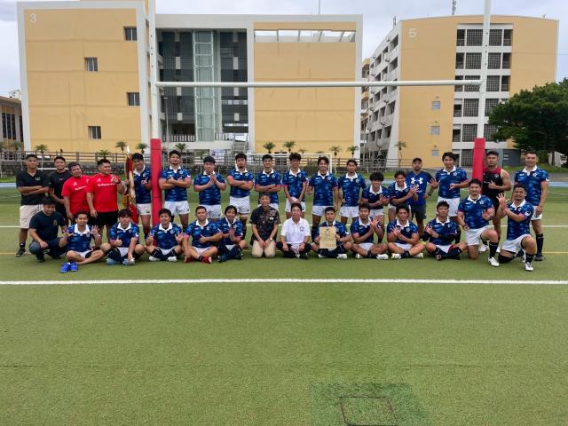 第77回沖縄県民スポーツ大会ラグビーフットボール競技　名護市代表チーム８連覇！